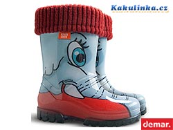 Dětské zateplené holínky Demar (slon) - velikost 34/35