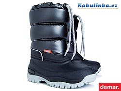 Dětské sněhule Demar LUCKY B (šedivé) - velikost 27/28